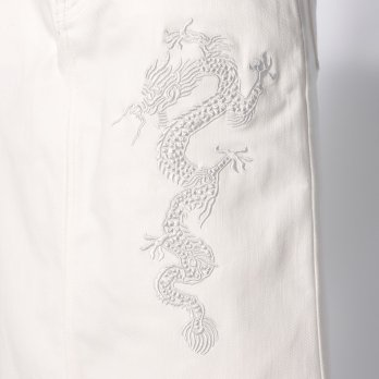 DENIM with DRAGON EMBROIDERY　スカート 詳細画像