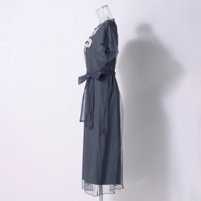 TULLE APPLIQUE　ドレス 詳細画像 ブルー 2