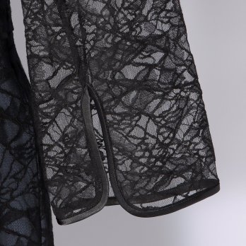 【DRESS COLLECTION】 マウンテン柄レースマーメイド ドレス 詳細画像