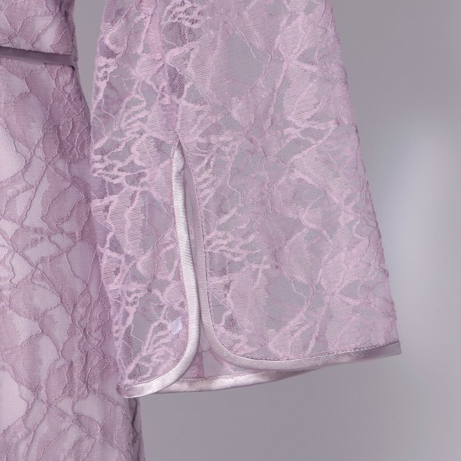 【DRESS COLLECTION】 マウンテン柄レースマーメイド ドレス 詳細画像 パープル 5