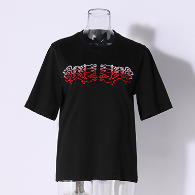 WLC ドラゴンアウトライン刺繍T-SHIRT