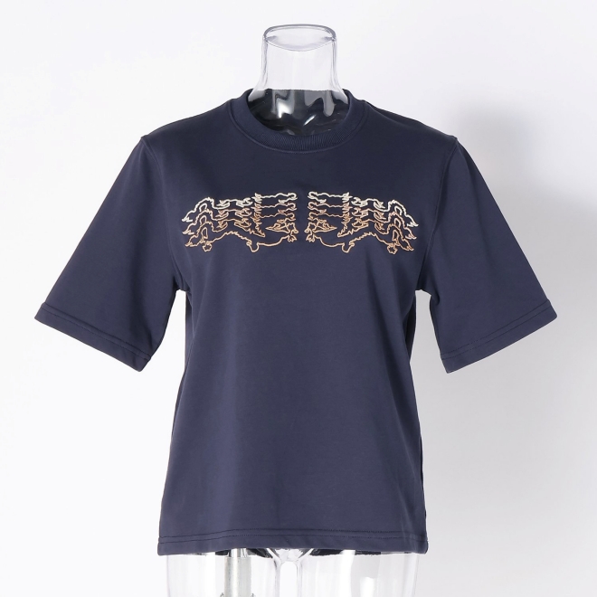 WLC ドラゴンアウトライン刺繍T-SHIRT 詳細画像 ネイビー 1