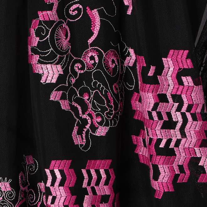 FOODOG EMBROIDERY LACE　ブラウス 詳細画像 黒系マルチ 8