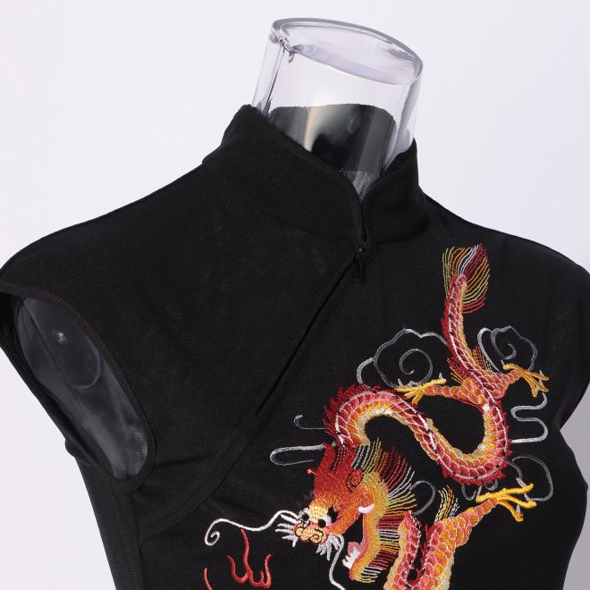 DRAGON+PHOENIX EMBROIDERY　ドレス 詳細画像 ブラック 8
