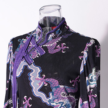 DRAGON CLOUD PRINTED STRETCH NET　ドレス 詳細画像