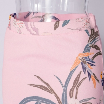 PLUM PRINT ON STRETCH NETTING　スカート 詳細画像