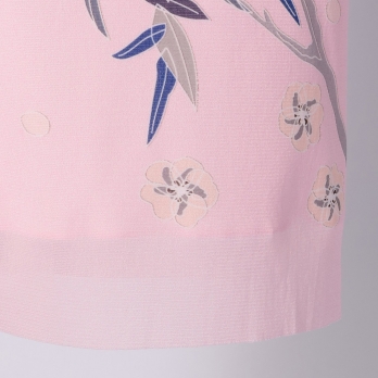 PLUM PRINT ON STRETCH NETTING　スカート 詳細画像