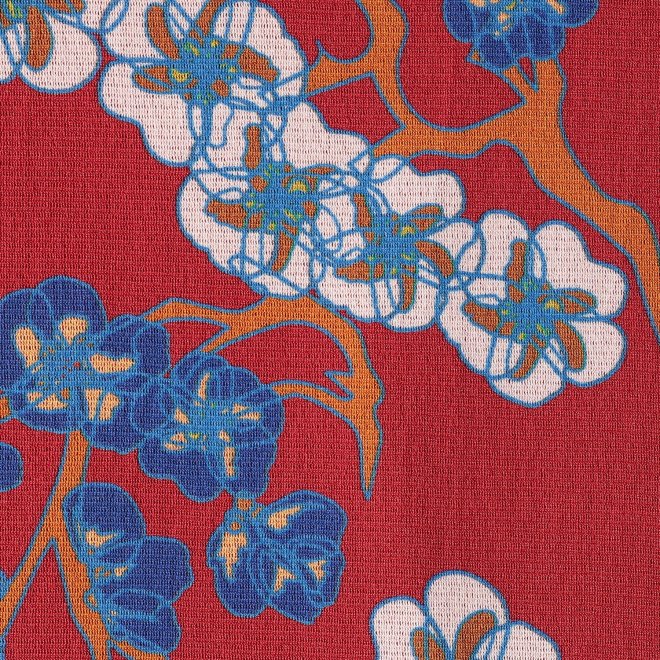 PLUM PRINT ON STRETCH NETTING　スカート 詳細画像 レッド 3
