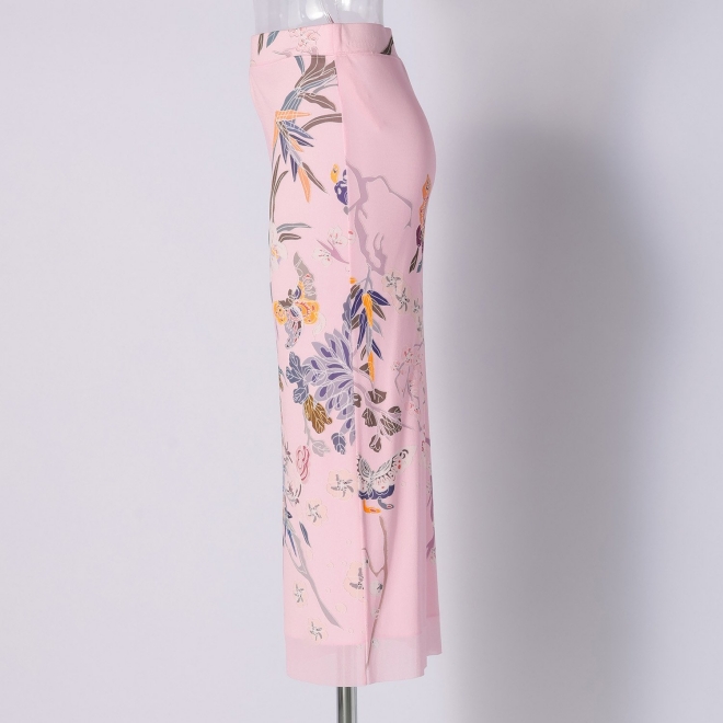 PLUM PRINT ON STRETCH NETTING　スカート 詳細画像 ライトピンク 6