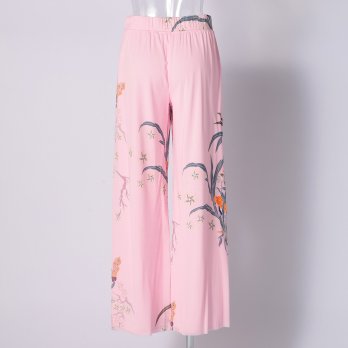 PLUM PRINT ON STRETCH NETTING　パンツ 詳細画像