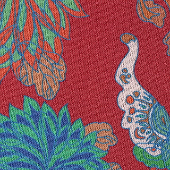 PLUM PRINT ON STRETCH NETTING　パンツ 詳細画像 レッド 6