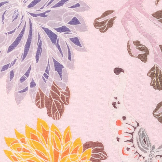PLUM PRINT ON STRETCH NETTING　パンツ 詳細画像 ライトピンク 3