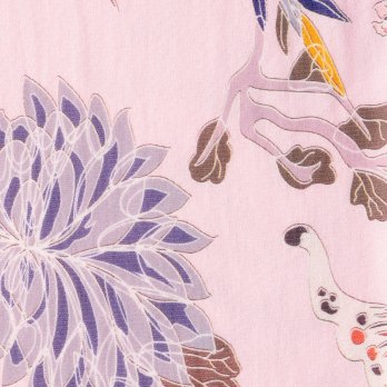 PLUM PRINT ON STRETCH NETTING　ドレス 詳細画像