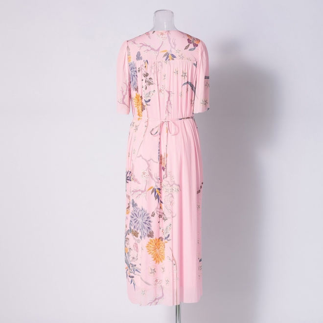 PLUM PRINT ON STRETCH NETTING　ドレス 詳細画像 ライトピンク 2
