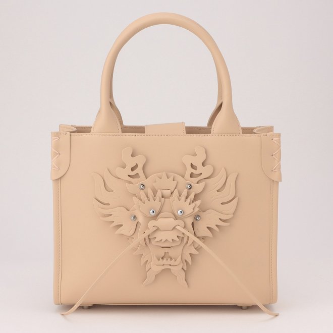 LEATHER DRAGON HEAD TOTE BAG 詳細画像 ベージュ 6