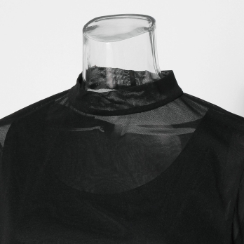 Dragon cloud print net ブラウス 詳細画像