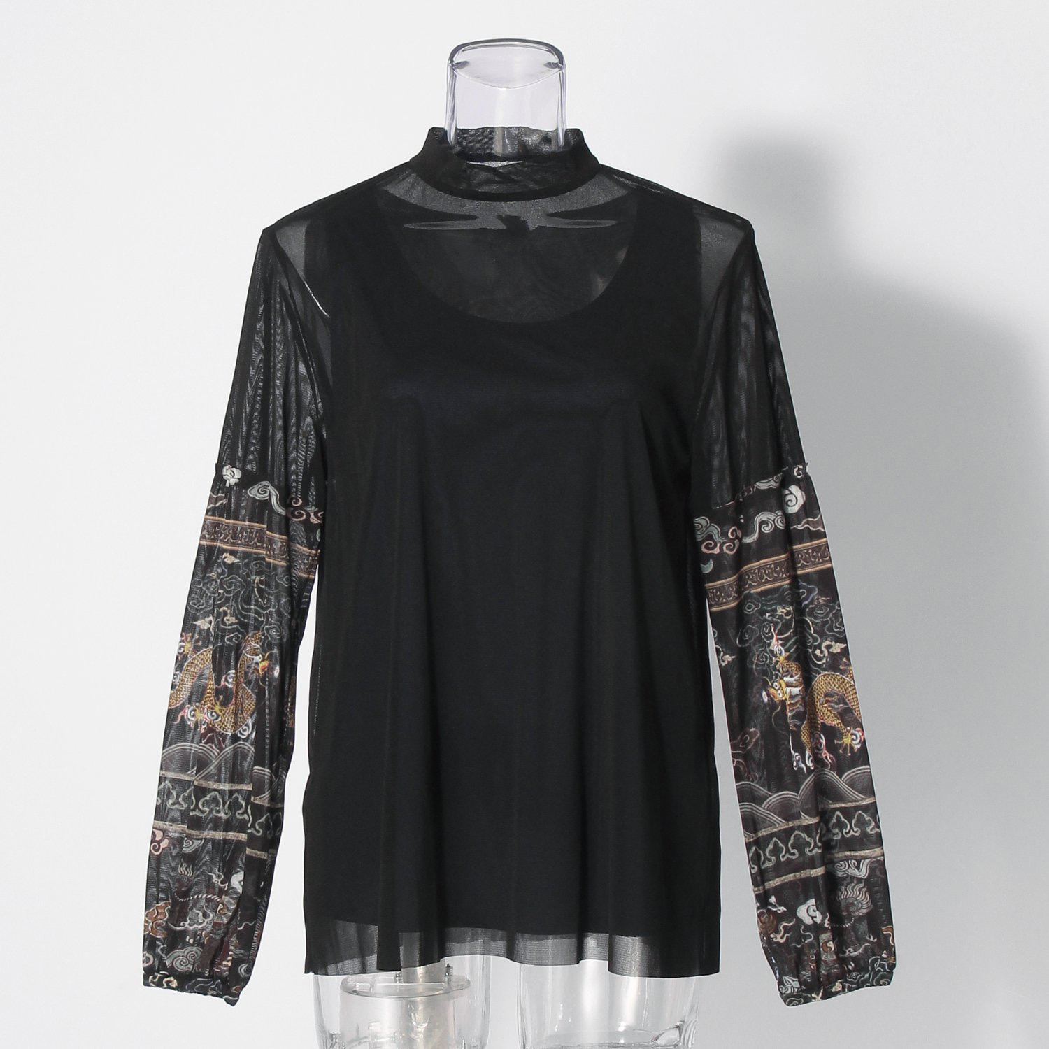 超*。様 ヴィヴィアンタムのトップス ☆ヴィヴィアン・タム☆ドラゴン柄チャイナカラートップス