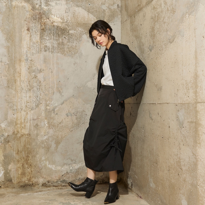 WLC サイドシャーリング スカート 詳細画像 ブラック 2