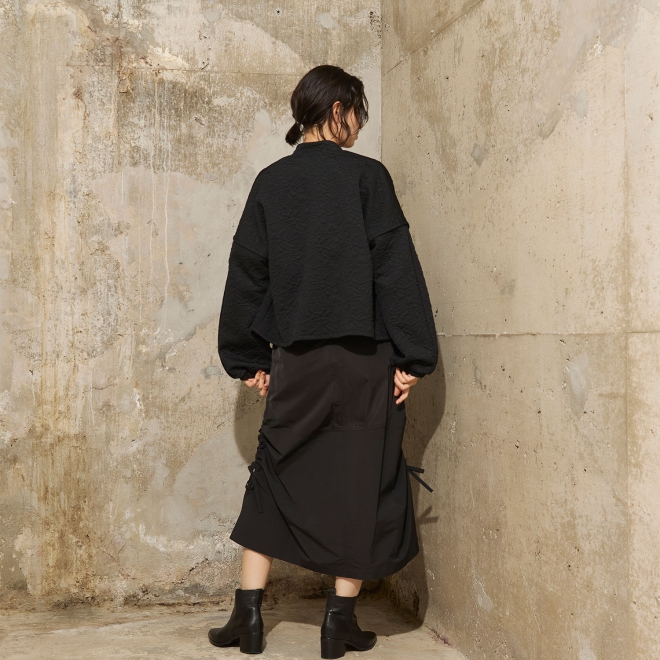 WLC サイドシャーリング スカート 詳細画像 ブラック 3