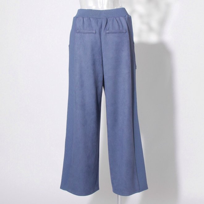【COMING SOON】WLC スエード×リブワイドパンツ 詳細画像 ライトブルー 3