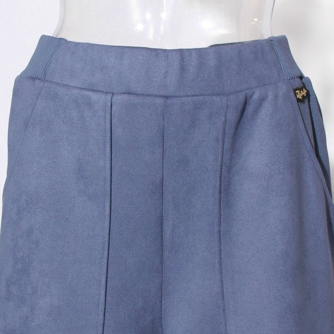 【COMING SOON】WLC スエード×リブワイドパンツ 詳細画像 ライトブルー 5