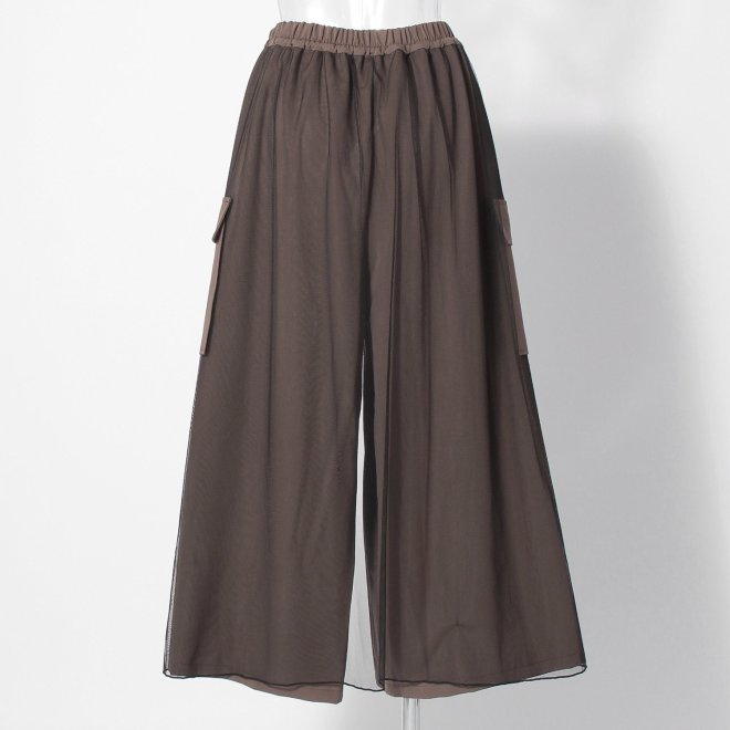 【COMING SOON】WL メッシュワーク パンツ 詳細画像 ブラウン 3