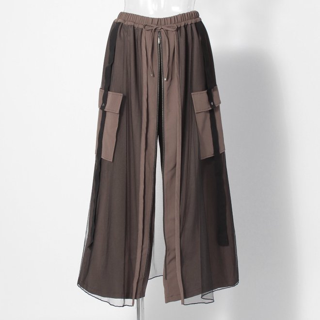 【COMING SOON】WL メッシュワーク パンツ 詳細画像 ブラウン 4