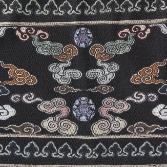 【COMING SOON】Dragon cloud print net ドレス 詳細画像 黒系マルチ 11
