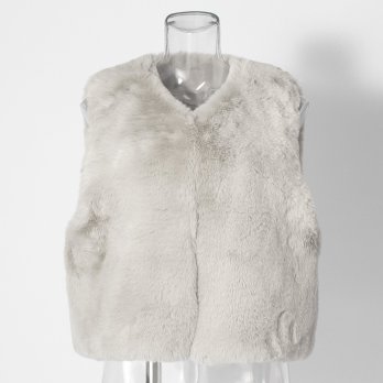 【COMING SOON】WL エコファーショートベスト 詳細画像