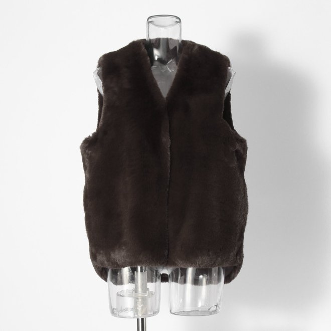 【COMING SOON】WL カラーエコファーベスト 詳細画像 ブラウン 1