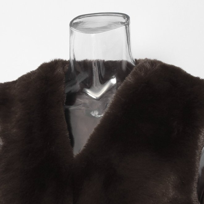 【COMING SOON】WL カラーエコファーベスト 詳細画像 ブラウン 4