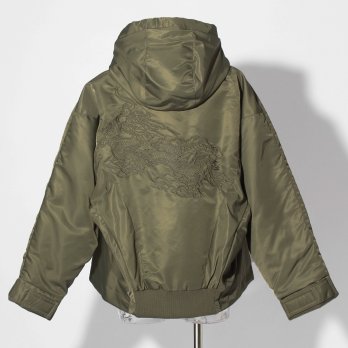 【COMING SOON】ナイロン中綿フードMA-1 詳細画像