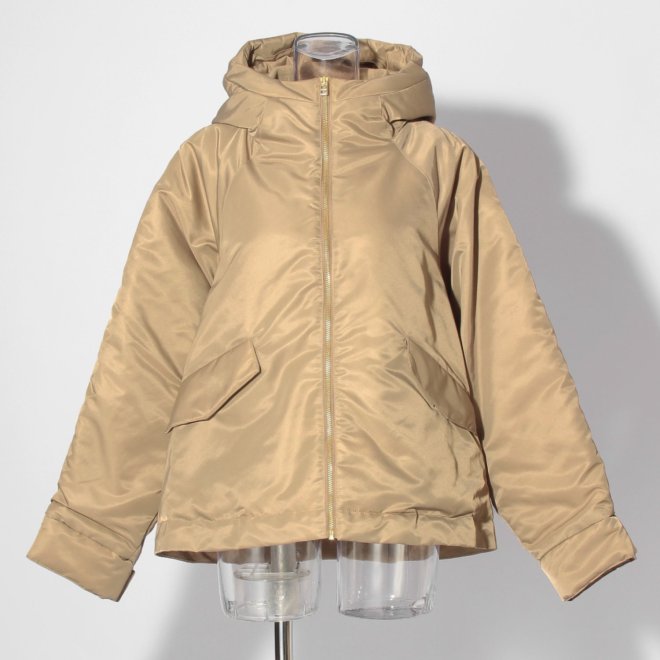 【COMING SOON】ナイロン中綿フードMA-1 詳細画像 ベージュ 1