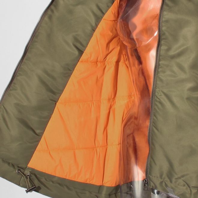 【COMING SOON】ナイロン中綿フードMA-1 詳細画像 カーキ 5