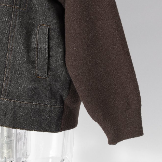 【COMING SOON】WLC デニムコンビニットパーカー 詳細画像 ブラウン 5