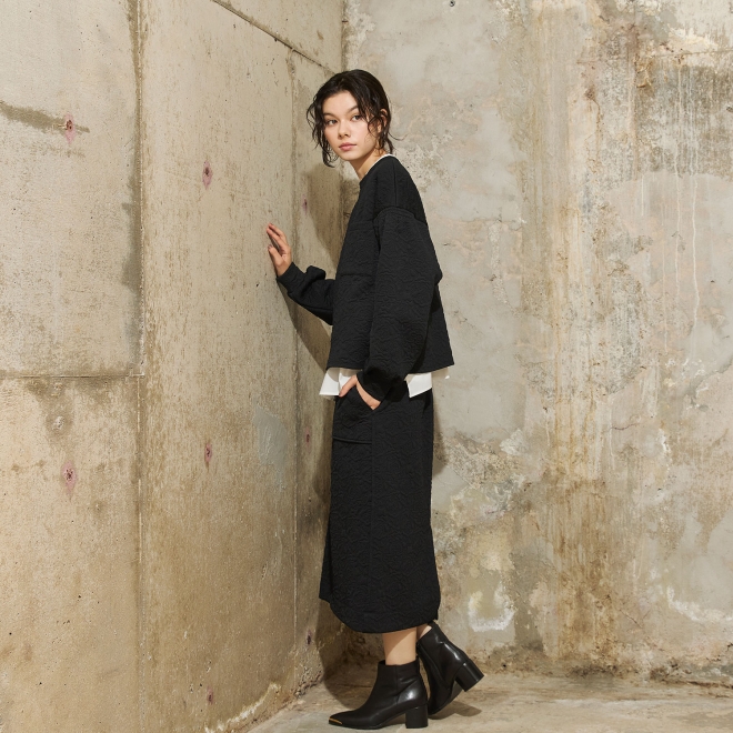 Dragon quilt jacquard プルオーバー 詳細画像 ブラック 2