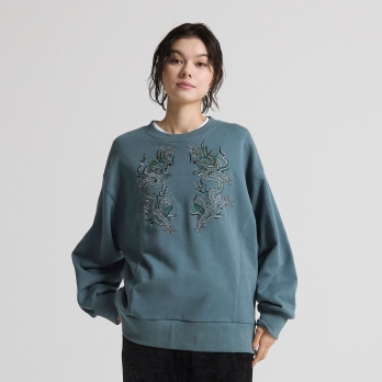 Dragon embroidery sweat shirt トレーナー