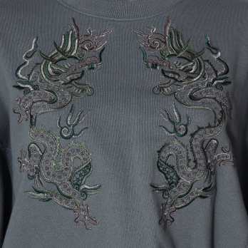 Dragon embroidery sweat shirt トレーナー 詳細画像