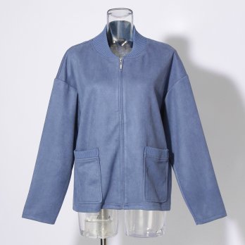 【COMING SOON】WLC スエード×リブZIPブルゾン 詳細画像