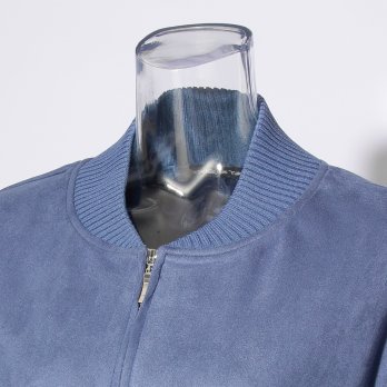 【COMING SOON】WLC スエード×リブZIPブルゾン 詳細画像