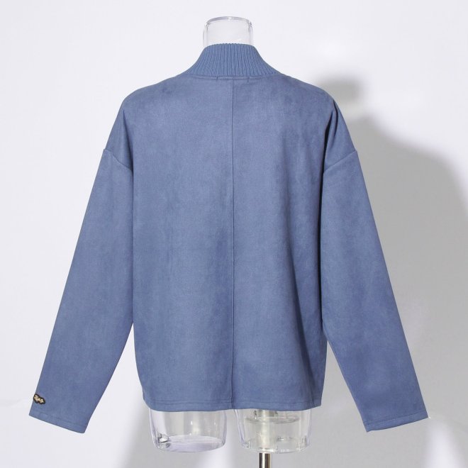 【COMING SOON】WLC スエード×リブZIPブルゾン 詳細画像 ライトブルー 3