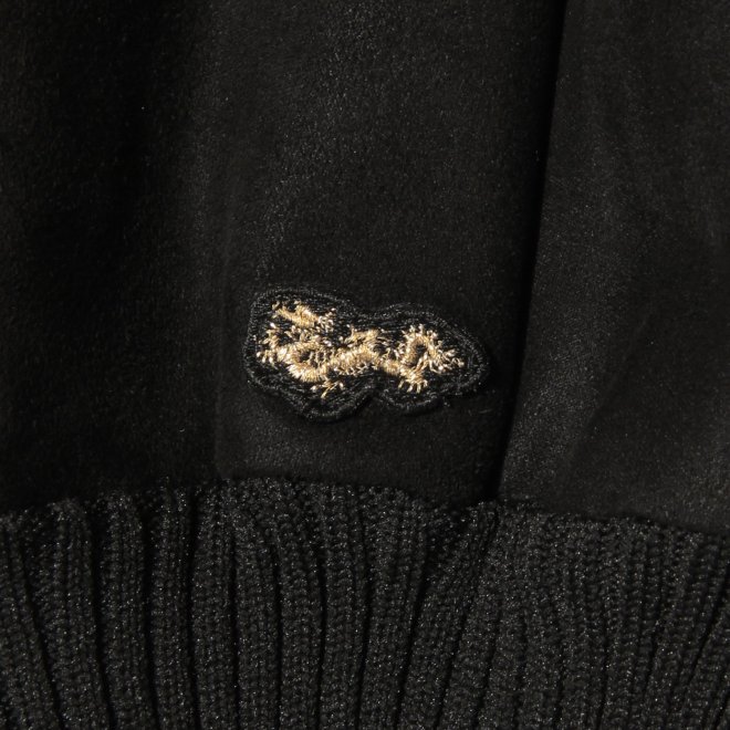 【COMING SOON】WLC スエード×リブドルマンチュニック 詳細画像 ブラック 2