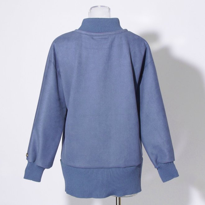 【COMING SOON】WLC スエード×リブドルマンチュニック 詳細画像 ライトブルー 3