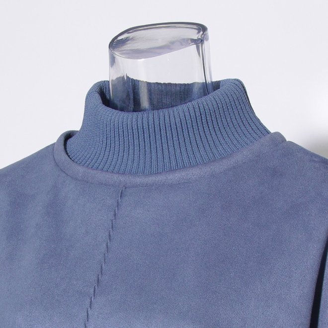 【COMING SOON】WLC スエード×リブドルマンチュニック 詳細画像 ライトブルー 4