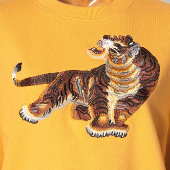Tiger embroidery sweat shirt トレーナー 詳細画像