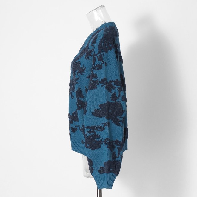 【COMING SOON】WLC ドラゴンモールジャカード プルオーバー 詳細画像 グリーン 2