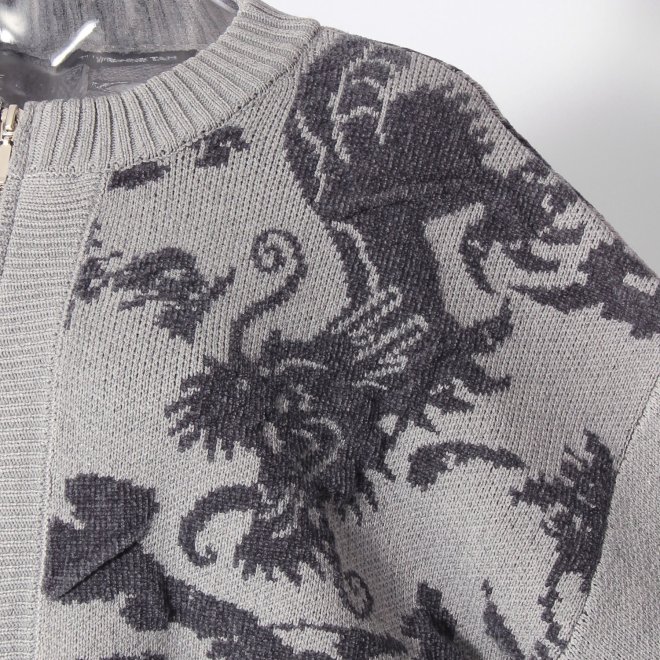 【COMING SOON】WLC ドラゴンモールジャカード ブルゾン 詳細画像 ライトグレー 2