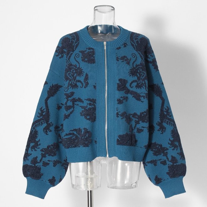 【COMING SOON】WLC ドラゴンモールジャカード ブルゾン 詳細画像 グリーン 1