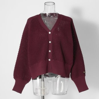【COMING SOON】WLC ワッフルシアーニットカーディガン 詳細画像