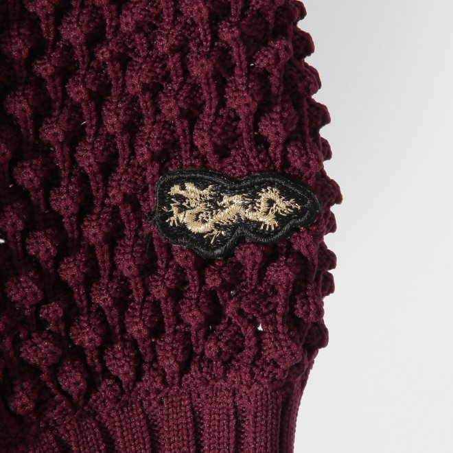 【COMING SOON】WLC ワッフルシアーニットカーディガン 詳細画像 レッド 5